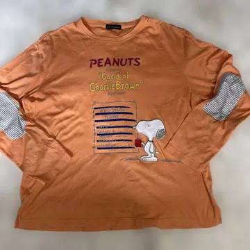까스텔바작 PEANUTS 스누피 긴팔 티셔츠 size 50