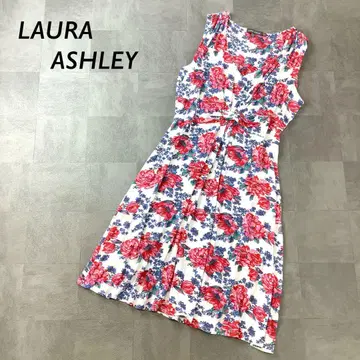 새상품급 LAURA ASHLEY 꽃무늬 슬리브리스 원피스