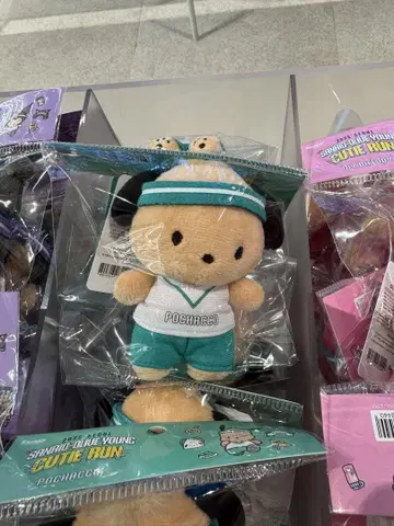 산리오 올리브영 포차코 큐트 란 봉제 인형 키체인