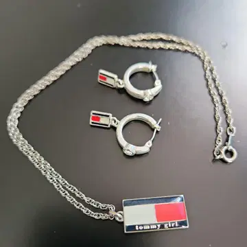 Tommy Girl 목걸이 & 귀걸이 세트