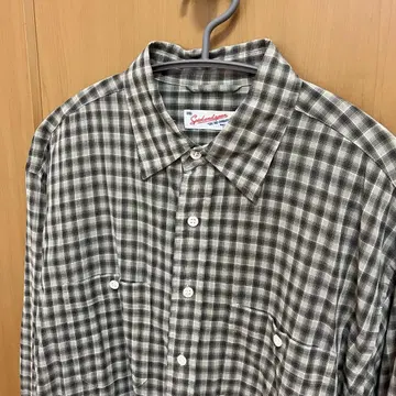코튼 보일 체크 셔츠