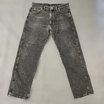 Wrangler 블랙 데님 스트레이트 구제 의류