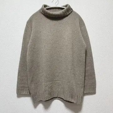 마가렛호웰 캐시미어 100% 터틀넥 니트 스웨터 베이지