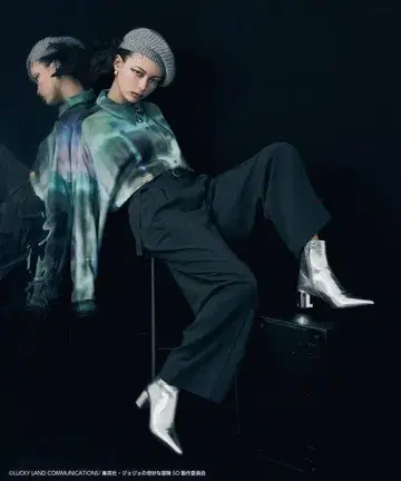 죠죠의 기묘한 모험 스톤 오션 x JEANASIS 보카시가라 셔츠