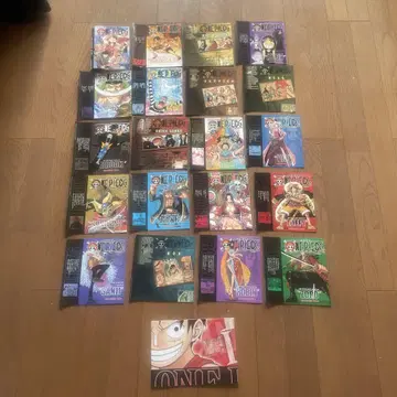ONE PIECE 총집편 부록 코믹 커버 20장과 부록 포스터