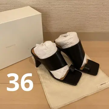 샌들 36 TODAYFUL 블랙 힐 8.5cm