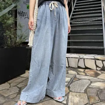 스타일업 부드러운 와이드 이지 팬츠 차오패닉