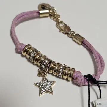 Juicy Couture 핑크 팔찌 택 포함