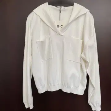 [UNIQLO C] 후드 부착 니트 스웨터 S 사이즈 화이트