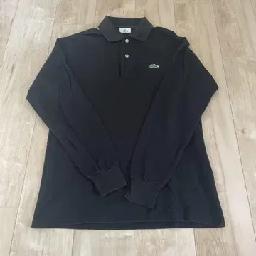 새상품급! LACOSTE 긴팔 피케 셔츠 블랙 3/남성용