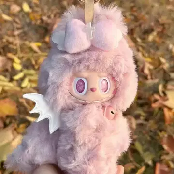 LABUBU 화이트 깃털 엔젤 토끼 옷 갈아입기 의류 17cm