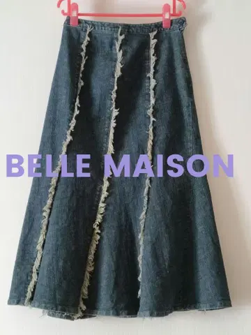 BELLE MAISON 벨메종 인디고 데님 롱 스커트