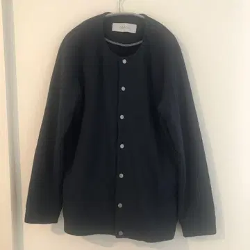 CURLY 버튼 가디건 사이즈 2 네이비 컬리