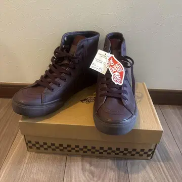 Vans 버건디 하이컷 스니커즈