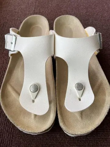 BIRKENSTOCK 화이트 샌들 39 25cm