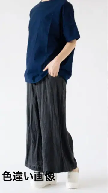 블라스 블롬므 린넨 하카마 팬츠 네이비