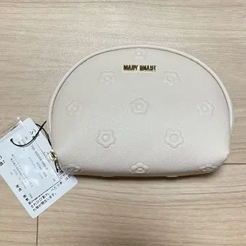 익명 배송 마리콴트 MARY QUANT 심플 엠보싱 데이지 파우치