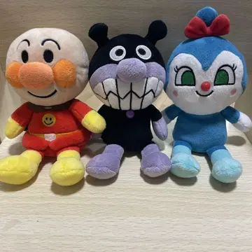 호빵맨 봉제 인형 프리티 콩 세트
