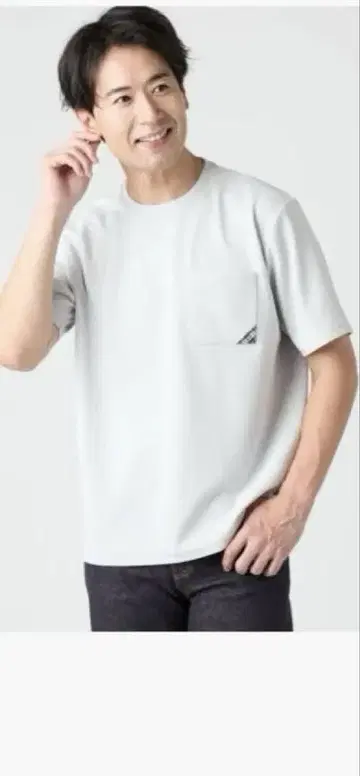 [스트레치 방 주름] FLEX COMFORT 반팔 크루넥 티셔츠