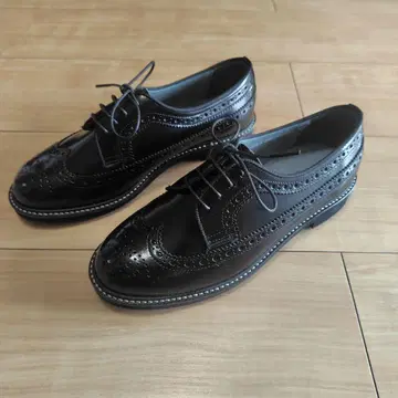 하루타 가죽 윙팁 슈즈 23.5cm BK