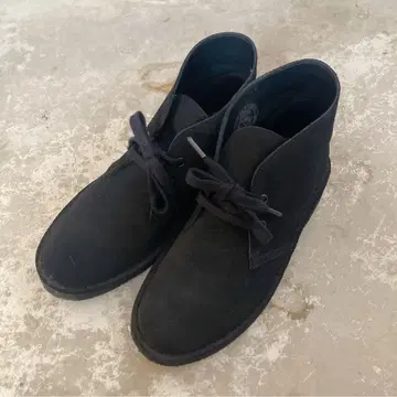 Clarks 클락스 데저트 부츠 블랙 스웨이드 38