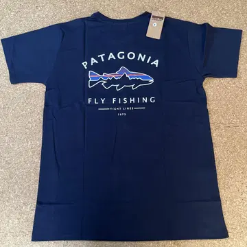 patagonia 플라이 낚시 T셔츠 L 네이비