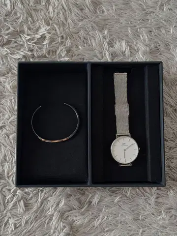 Daniel Wellington 실버 팔찌 세트