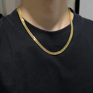 실버925 키헤이 목걸이 12면 트리플 50cm