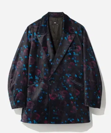 벨로아 오버 자켓 HARE 하레 꽃무늬 플라워 테일러드 자켓