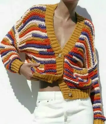 택 포함 새상품 ZARA 자라 니트 가디건