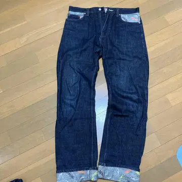 XLARGE 데님 팬츠 34 사이즈 안감 고릴라 로고