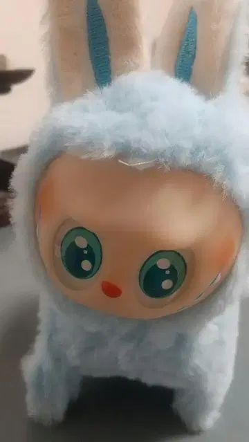 스카이블루 토끼 귀 봉제 인형 토코토코