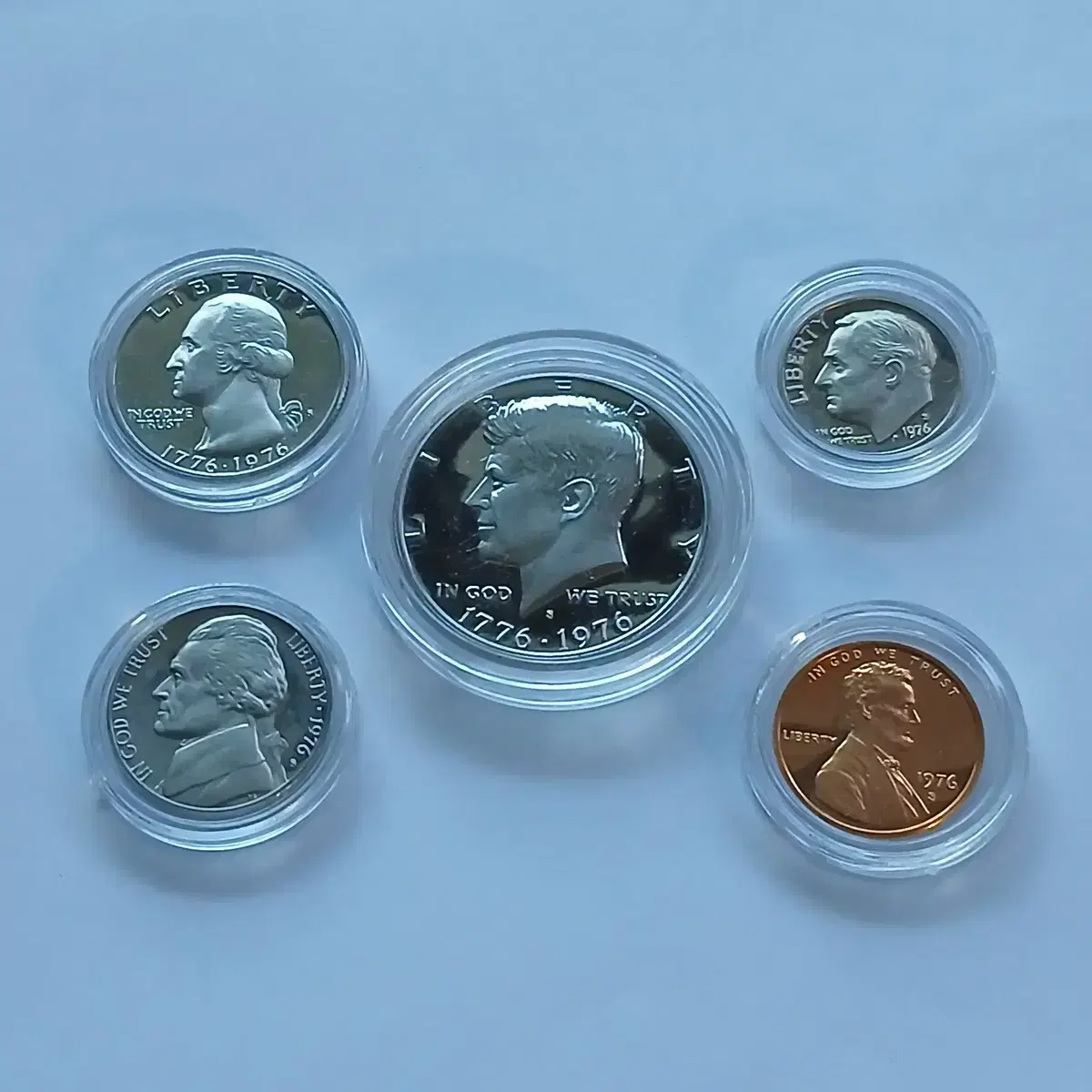 One US silver coin, one low-silver coin, and seven coins  #은화,#동전,#미국,#센트,#다임 on Bunjang Global Site.