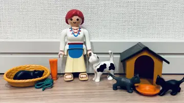 플레이모빌 playmobil 고양이 사육사