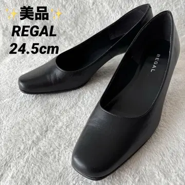 새상품급 REGAL 리걸 펌프스 블랙 가죽 24.5cm