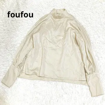 foufou 하이넥 드레스 셔츠