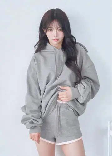 [미사용품] 다리치 컬러 도킹 맨투맨 셋업