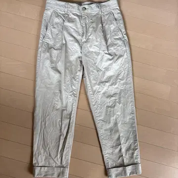 BEAMS PLUS 1 플리츠 치노 카키 size-s