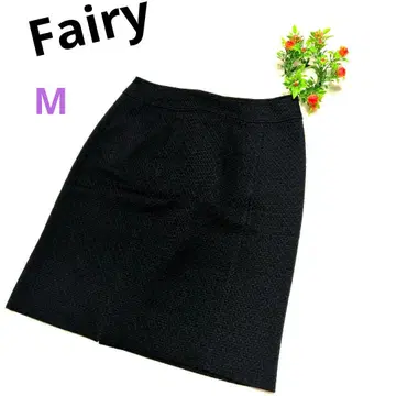 [새상품급] Fairy 블랙 타이트 스커트 텍스처 마감 M