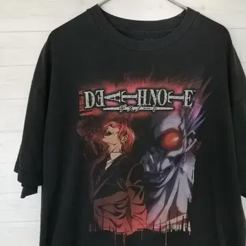 [빈티지] DEATH NOTE 빅 실루엣 T셔츠 블랙