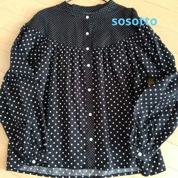 sosotto 소소토 셔츠 블라우스 도트 도트