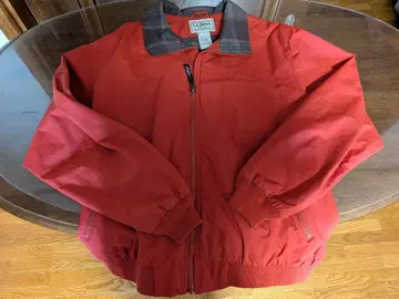 L.L.Bean 남성용 웜 업 자켓, 플란넬 안감 부착 빨간색