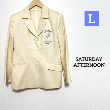 SATURDAY AFTERNOON 크림색 테일러드 자켓