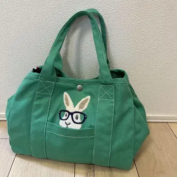 토끼 에이스 토끼 핸드백 그린 안경 토끼 토끼 애호가