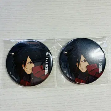 NARUTO 우치하 마다라 베이스 야드 캔뱃지 2종 세트