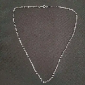 실버 925 피가로 체인 50cm 목걸이 각인 있음