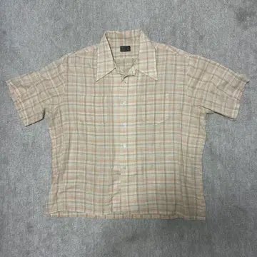 JC Penny 70s 반팔 셔츠 박스 실루엣 짧은 기장