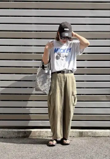 PUAL CE CIN 커브 실루엣 카고 팬츠
