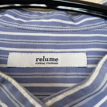 relume 스트라이프 패턴 셔츠 원피스 사이즈 F