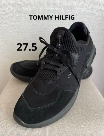 [ 새상품급 ] 타미힐피거 Tommy Hilfiger 블랙 스니커즈